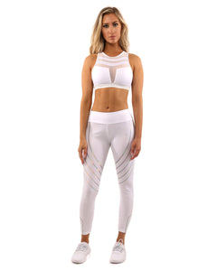 Laguna Set - Leggings & Sports Bra - White